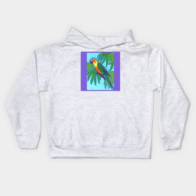 Ronnell's Parrot Kids Hoodie by JoonMoon